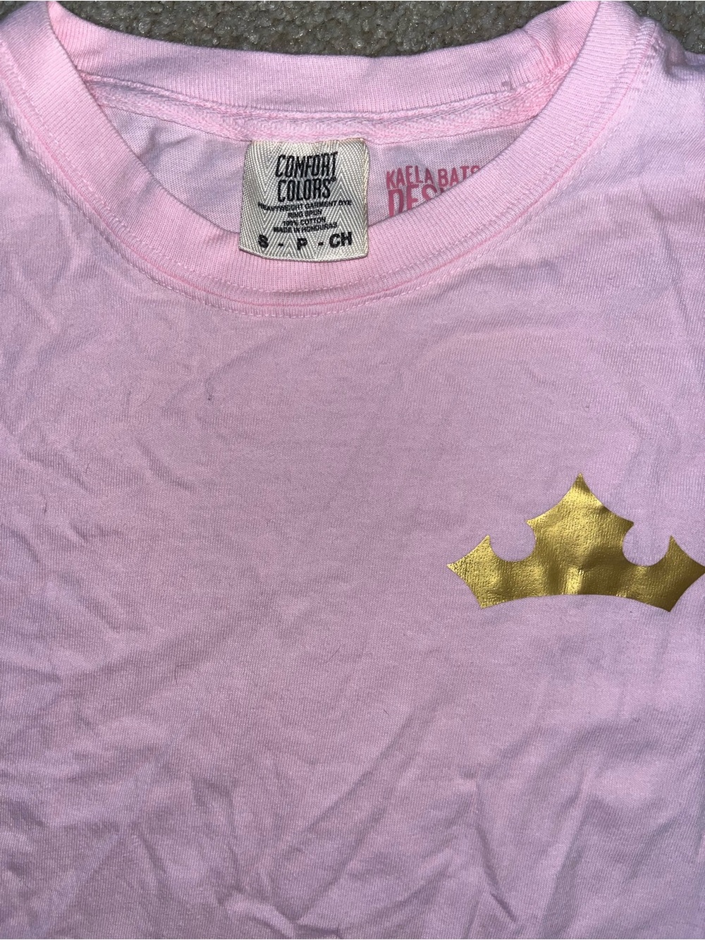 Princess Aurora Pink Cropped Long Sleeve Tee Size Small - Picture 3 of 5